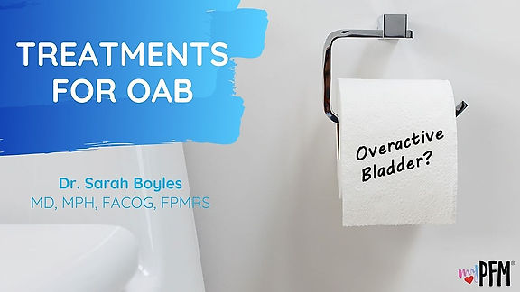 Treatments for OAB